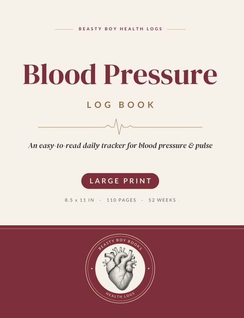 Cover of the Blood Pressure Log Book